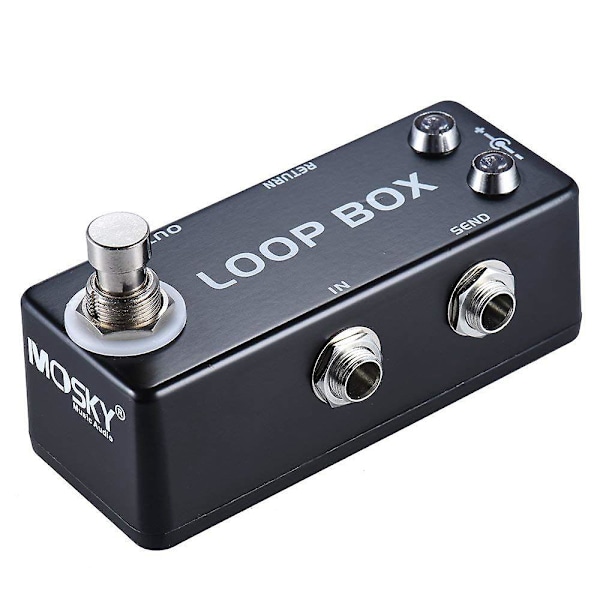 Mini Guitar Effekt Pedal Loop Box Switcher Kanalvalg True Bypass