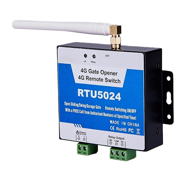 RTU5024 GSM Portåbner Automatisk Port Adgangskontrol 4G GSM Portåbner Gratis Telefon Garage Fjernbetjening