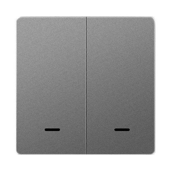 Tuya Smart Switch Wifi og Rf Radiofrekvens Smart Switch Nul-Brandledning 2-Kontakt Grå