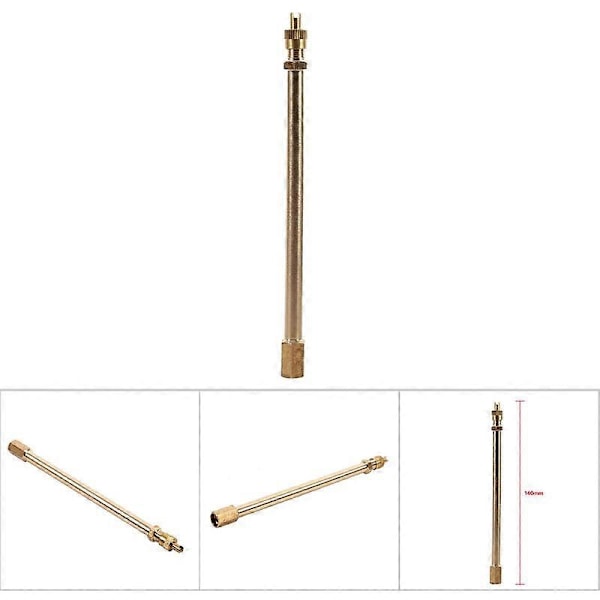 Messinkinen auton renkaan venttiilin jatkovarsi suora reikä 140mm
