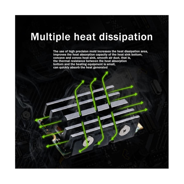 M.2 2242 SSD-jäähdytin, kiinteän tilan aseman jäähdytyselementti Nvme2242 SSD-lämpölevy C