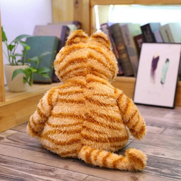 SBSGV Min Superstjerne Søt Garfield Katteplysjdukker Gaver Leker Plysjputer Gutter Jenter Gul Katt Dyre Tegneseriefigurer (30 cm)