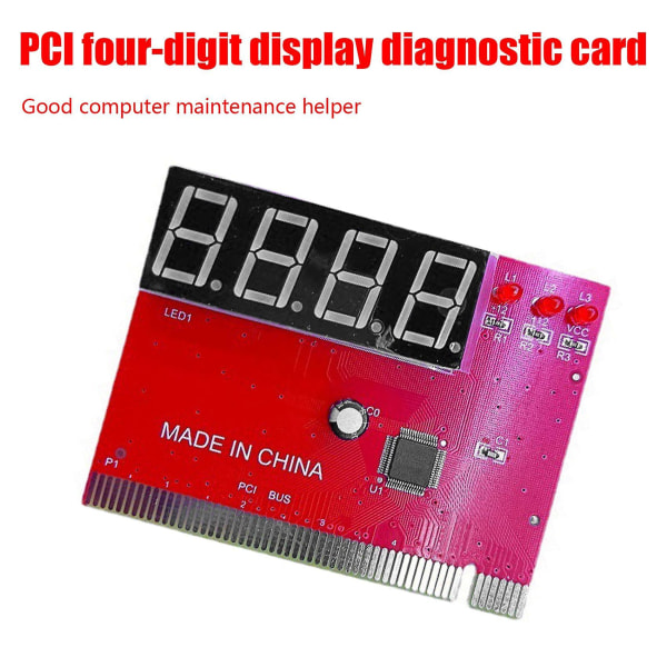 Computer Pci Testkort Motherboard Led 4-cifret Diagnostisk Tester Debug Kort Pc Analysator