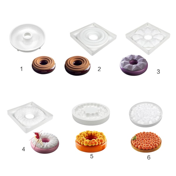 Silikoniset leivontamuotit 3d diy mold silikonivuoat kakkuleivonnaisille.