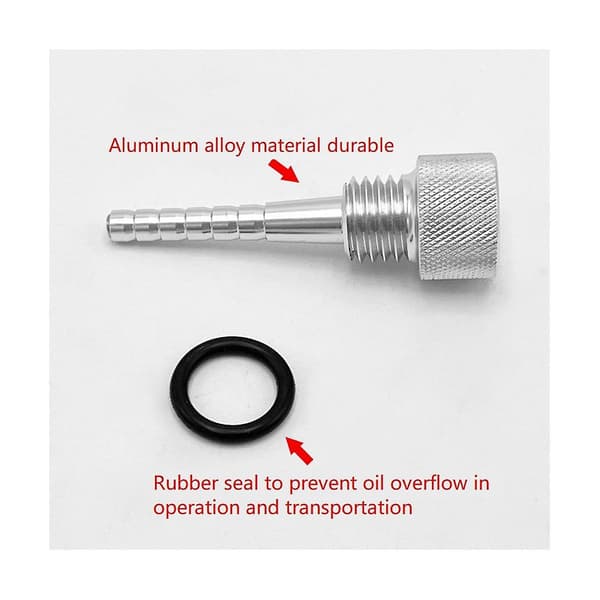 Biltuning tilbehør Aluminium Magnetisk for 3500W Inverter Motor med O-Ring - Sølv