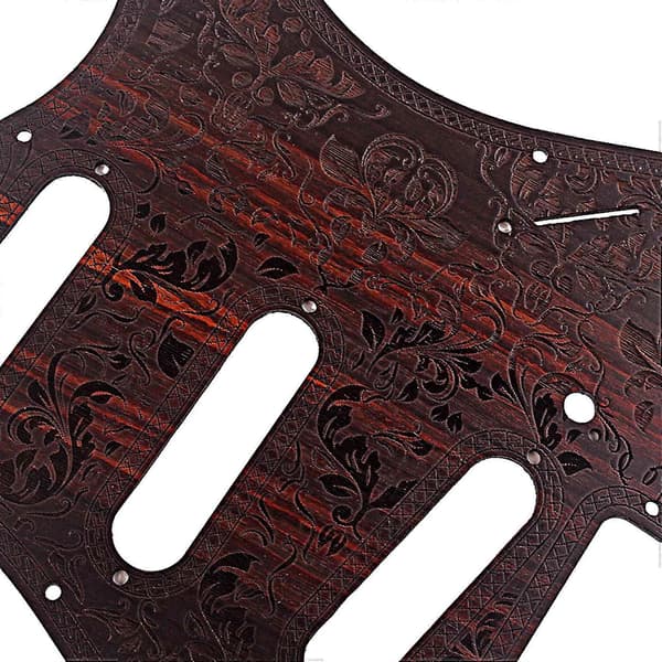 Rosenträgitarr Pickguard med Bakplatta Scratch Plate Musikinstrument Tillbehör för Elgitarr