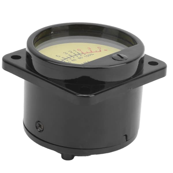 45mm Rund Pointer VU Meter Hoved med LED Baggrundsbelysning Lydniveau Strømtester Del TS?45?Gul DC500uA YEMAA