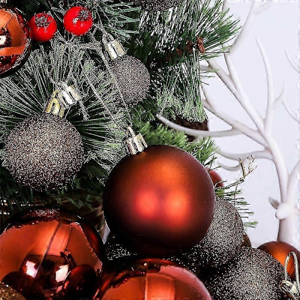 Julgranskula i plast, dekoration hänge (blå) 100 stycken