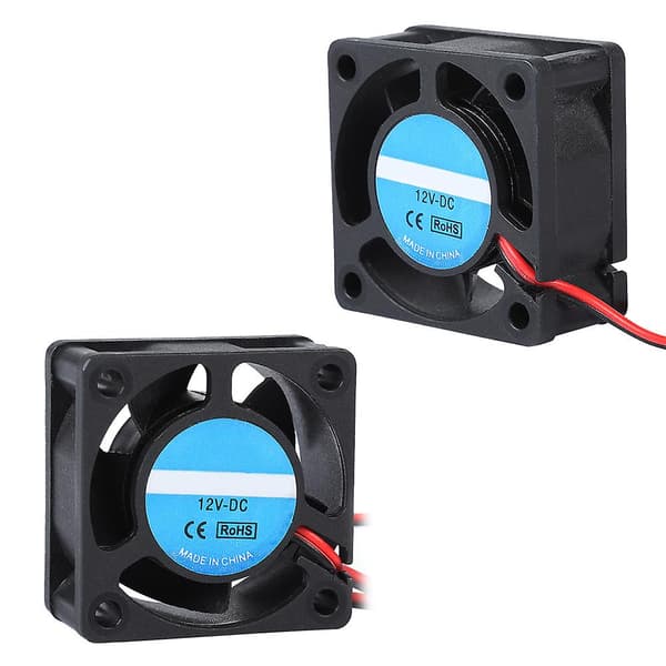 4020 DC 12V 0.15A Køleventilator til 3D Printer - Sort