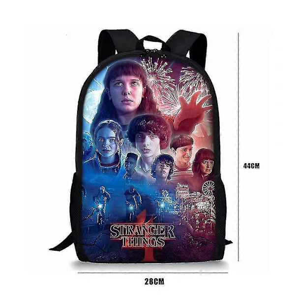 Stranger Things 4 Justerbar Skolväska Ryggsäck Presenter till Studenter