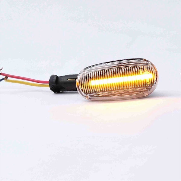 LED Dynamisk Blinklys Side Markør Sekventiel Blinklygte til 2007-2014 til GT Transparent