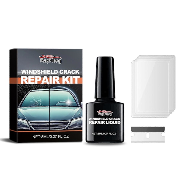 Bilrude Reparationsvæske Forrude Reparation Reparation Revner Klart Syn