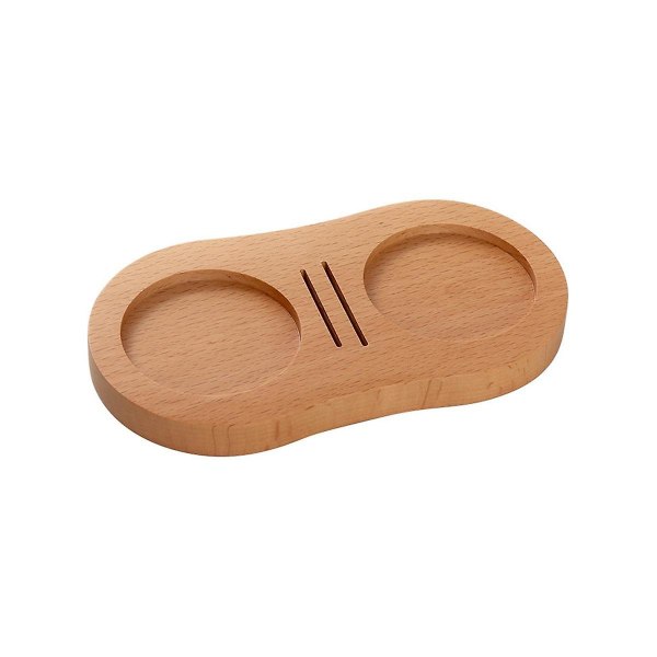Trækaffe Filter Tamper Holder Træ Espresso Tamper Mat Stativ Tamper Station Træbase Espres