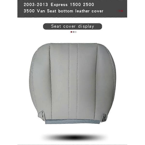 Til 2003-2013 Chevy Express 1500 2500 3500 - Bund Sædebetræk Grå