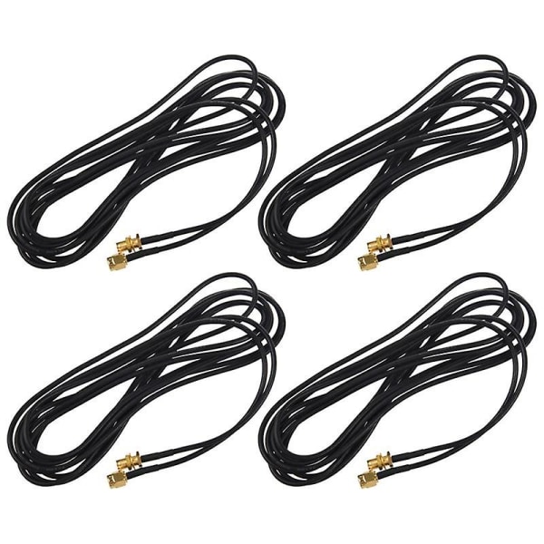 4x Wifi Wan Router Wi-fi Antenna Extension Cable Rp-sma