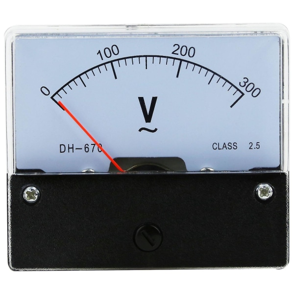 Suorakaide AC 0-300 V mittari Analoginen jännite Paneelimittari Volttimittari Dh670