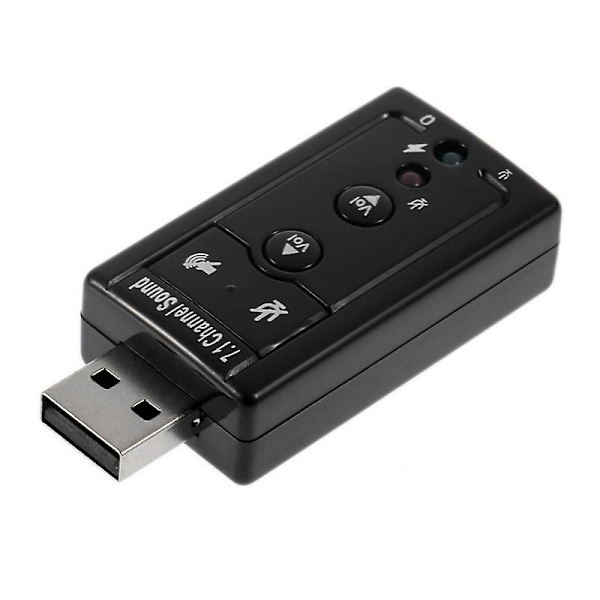 Nworld Kannettava 3,5 mm Äänikortti Ulkoinen Usb 2.0 7.1 Kanavainen 3D Audio Mini Adapteri Kuuloke Mikrofoni Liitäntä PC Usb Äänikortille