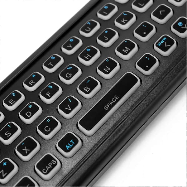 Luftmus för Android TV-box, Mini Trådlöst Tangentbord Luftfjärrkontroll med RGB-bakgrundsbelysning MX3