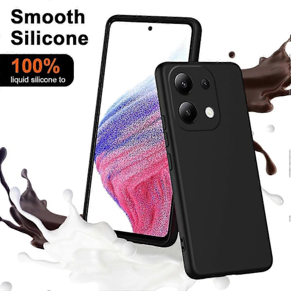 TPU-etui til Xiaomi Redmi Note 13 4G, 2,2 mm, silkeblødt touch, blødt for