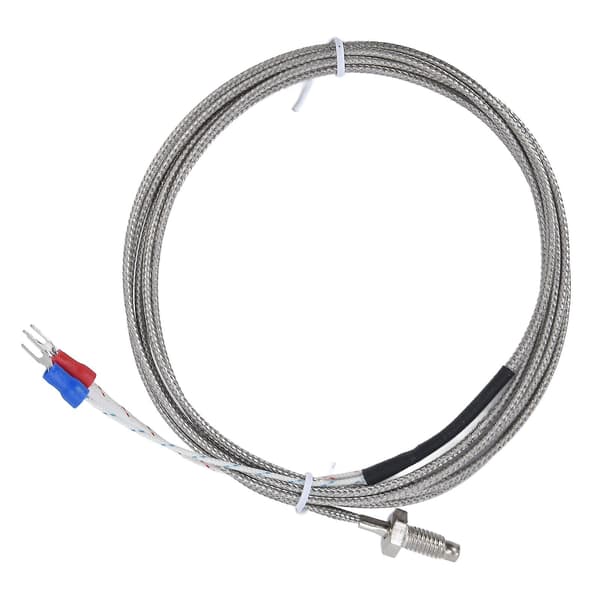 K-Typ Termoelement Temperatursensor Sond - Jordad Skärmad Kabel, Skruvtyp, 0-450℃ WRNT-01
