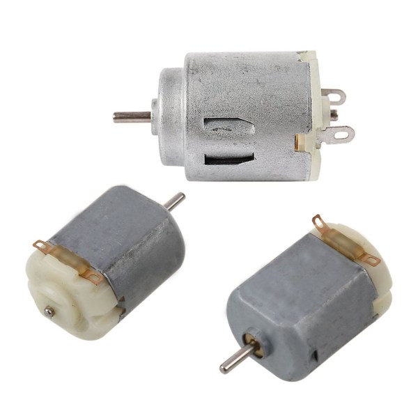 2 stk Mini 2-pins magnetisk motor 19000rpm DC 3-6v for Rc modellfly og 1x DC 3v-6v 16500rpm utgang