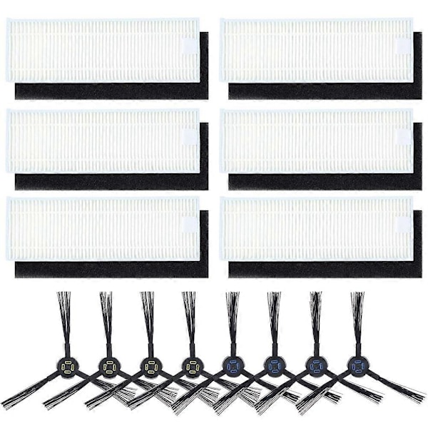 Reservedele Sidebørste HEPA Filter til Silvercrest SSR1 SSRA1 ILife A9S A9 A7 Robotstøvsuger