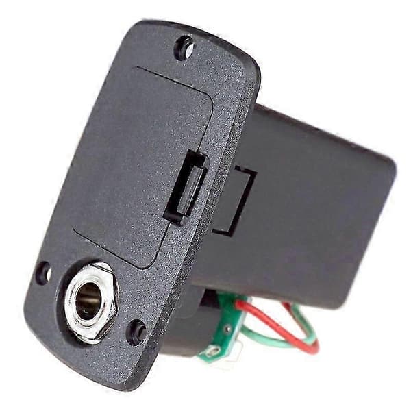 ABS 9V Gitar Pick-up Batteriboks Kompatibel Elektrisk Akustisk Gitar