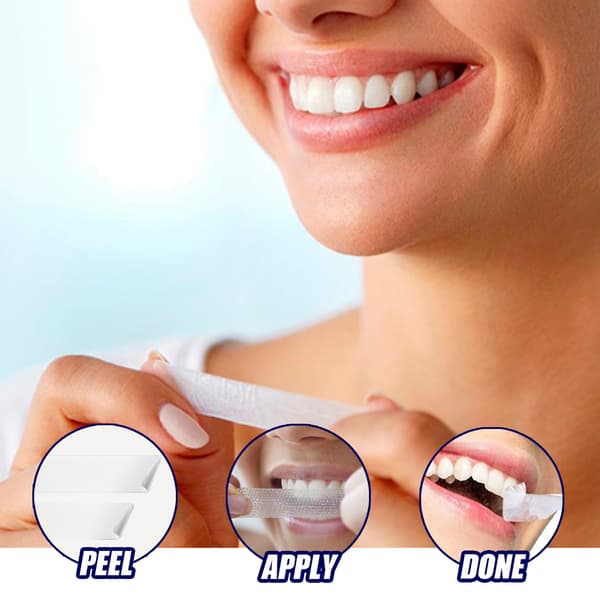 3 stk. EELHOE Whitening Strips - Beskytter tænder, fjerner pletter, lysner og renser tænder 3Pcs