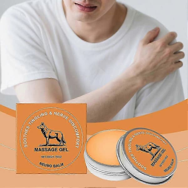 3X Therawolf Nervlindringsbalm Stödjer Ledflexibilitet Rörlighet för Utomhusaktiviteter Stöd