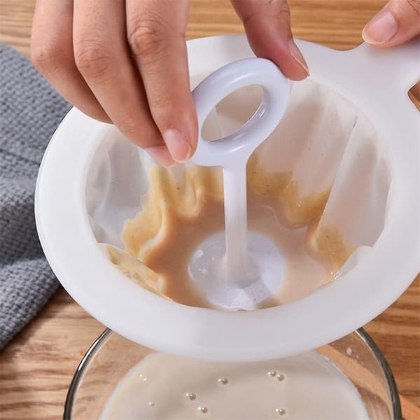 Ultra Finmasket Si Køkken Nylon Net Si Ske Til Sojamælk Kaffe Mælk Yoghurt (2)