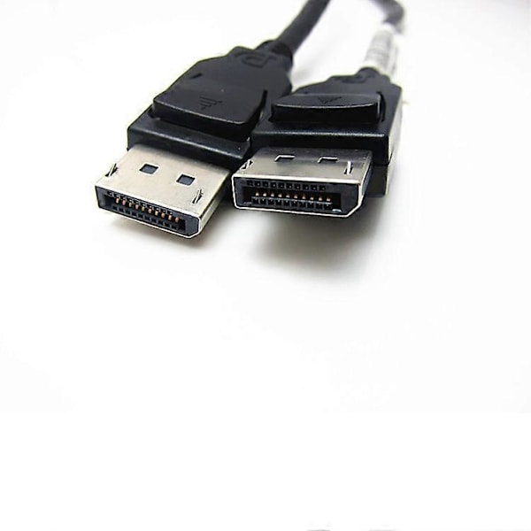 1,8 m DP hann-til-hann HD-kabel DP displayport hode 4K dataskjermkabel, 2-pakning