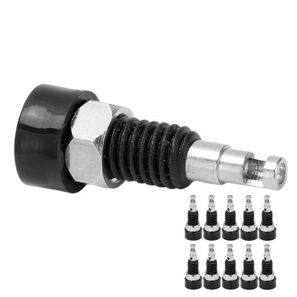 10 stk. 2mm Banan Hunn Jack Socket Connector Adapter Panel Mini Bindepost for Elektronisk Instrument Svart