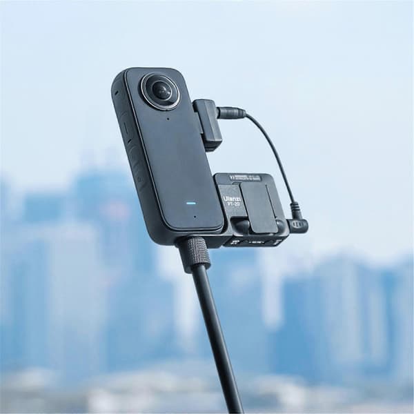 Oppgradert mikrofonadapter for Insta360 One X3 actionkamera