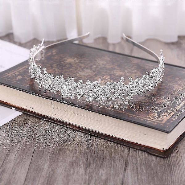 Glimtende Blomsterblad Bryllup Brude Blomsterpige Tiara Ny Mode