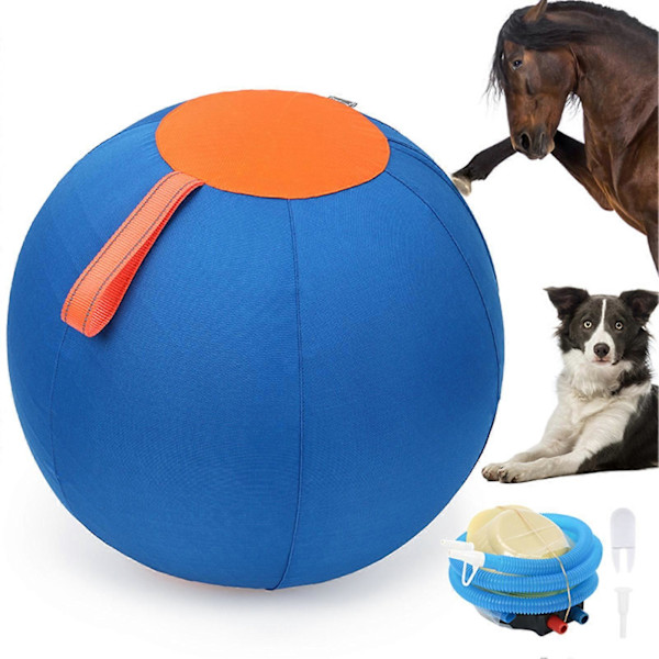 Herdningsboll för hästar, tjock, anti-sprick, repbeständig träningsboll, stimulerar sinnen, självförtroendeboll för hästar, nötkreatur och hundar