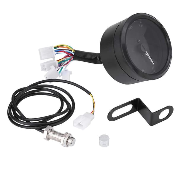 12000RMP LCD Digital Speedometer Tacho Gearindikator til Motorcykel Scooter ATV