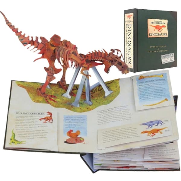 3D Encyclopedia Prehistorica Dinosaurier, Pop-up Utbildningsböckerna