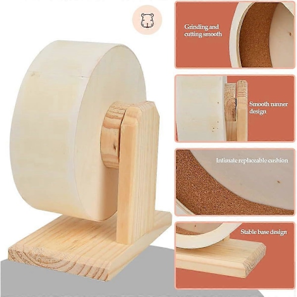 17,8 cm trestativ hamsterhjul Stille hjul for hamstere, marsvin, pinnsvin, chinchillaer
