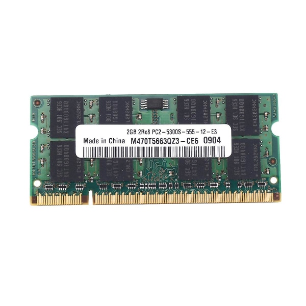 Ddr2 2gb RAM-muisti Pc2 5300 kannettavan tietokoneen RAM-muisti Sodimm ram 667mhz muisti 200pin RAM-muisti