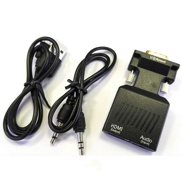 VGA til HDMI-kompatibel videoadapter Instant Cast Universell kompatibilitet for forretningsreiser kontor
