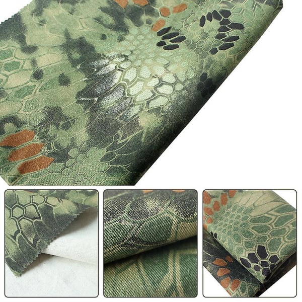 15 Meter Bredd Python Mönster Kamouflage Tyg Utomhus Bomull Tjock Specialstyrkor Fält Camo Tyg DIY Klädmaterial