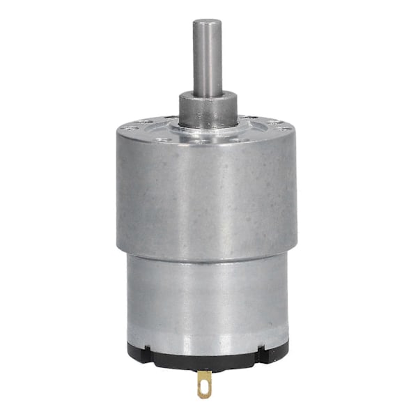 DC 12V Gearmotor med hastighedsreduktion CW CCW Kobbertråd Motorer med 6mm D Aksel JGB37?520107RPM