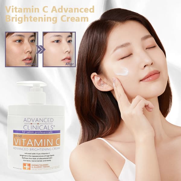 C-vitamin 16oz kräm Avancerad ljusgörande kräm. Anti-aging Stor 16oz.