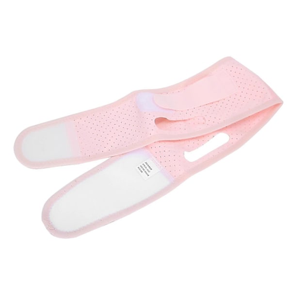Elastiskt ansiktsformande bantningsbandage, andningsbart ansiktslyftbälte (rosa)