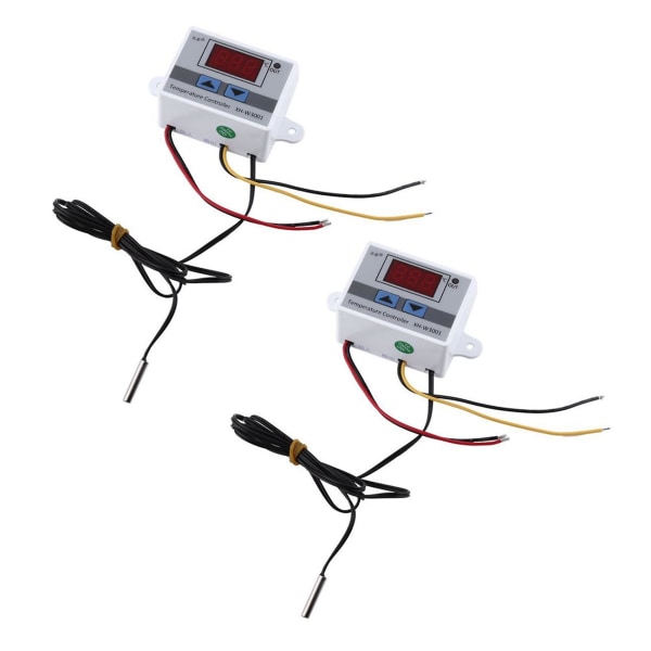 2x 12v Digital LED Temperaturregulator Termostat Kontrol Switch