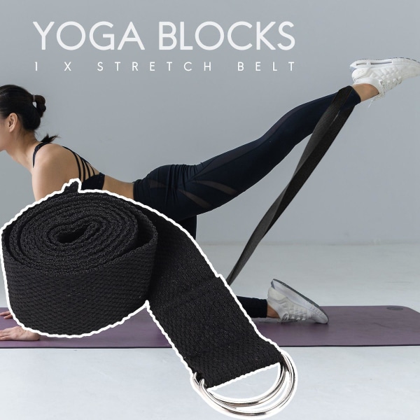 Yoga Block og Yoga Strap Sett EVA Skum Mykt Sklisikkert Yoga Blokker Universal Strekking og Trening