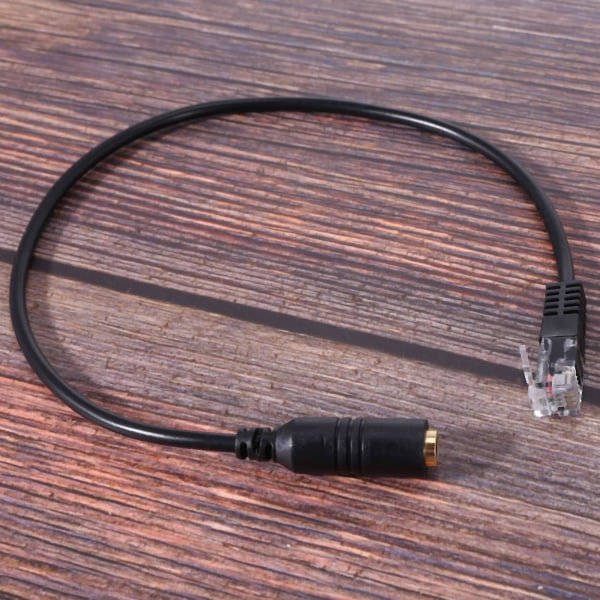 2 x 3,5 mm:n pistoke Rj9:ään kuulokkeille Toimistopuhelimen sovitinkaapelille