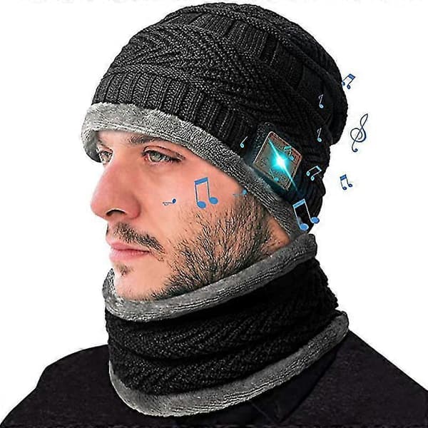 Trådløs Bluetooth Lue med Skjerf