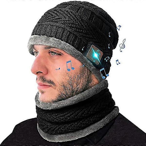 Trådlös Bluetooth Mössa med Halsduk