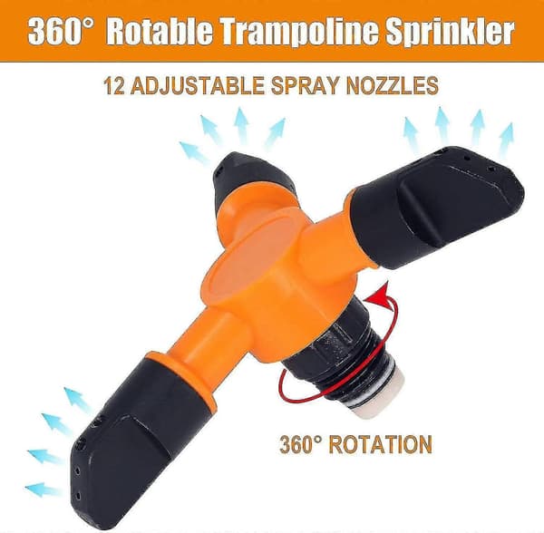 Lasten trampoliinisprinkleri, vesihuvittelusprinkleritarvikkeet, pyörivä